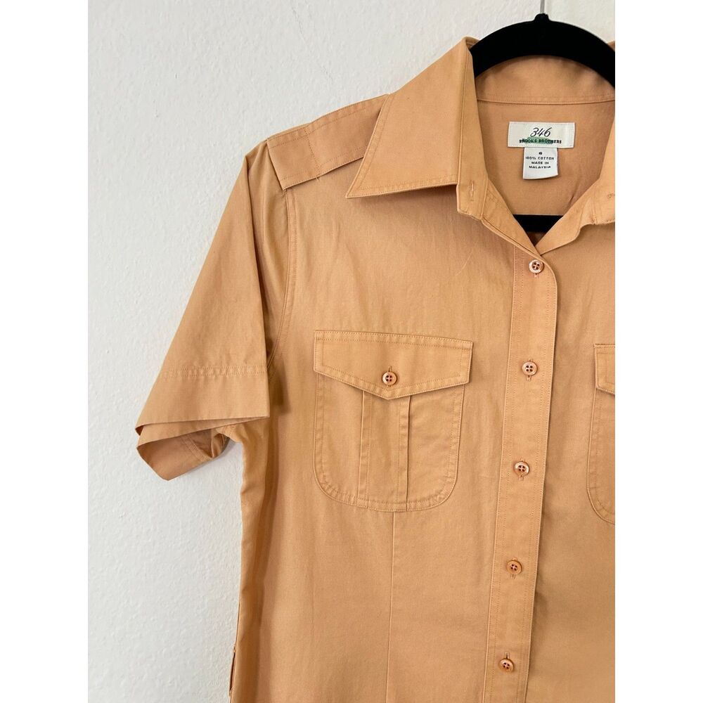 Brooks Brothers 346 Women's‎ 8 Peach/pink Dress career spring button down - Picture 5 of 10